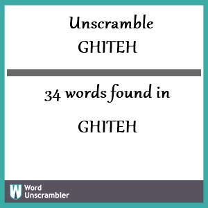 Unscramble gie 